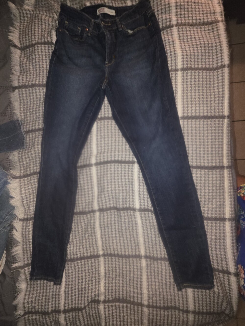 Sinature Levi Strauss Dark Blue Highrise Skinny Jeans